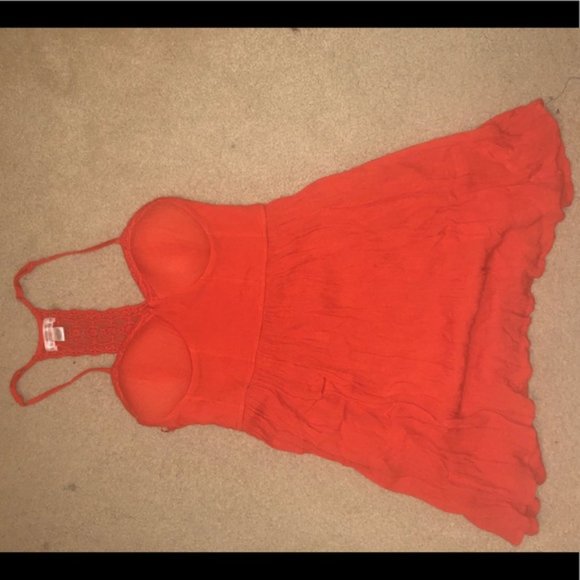 Orange Sun dress w/ adjustable straps (Never worn) - Picture 3 of 4